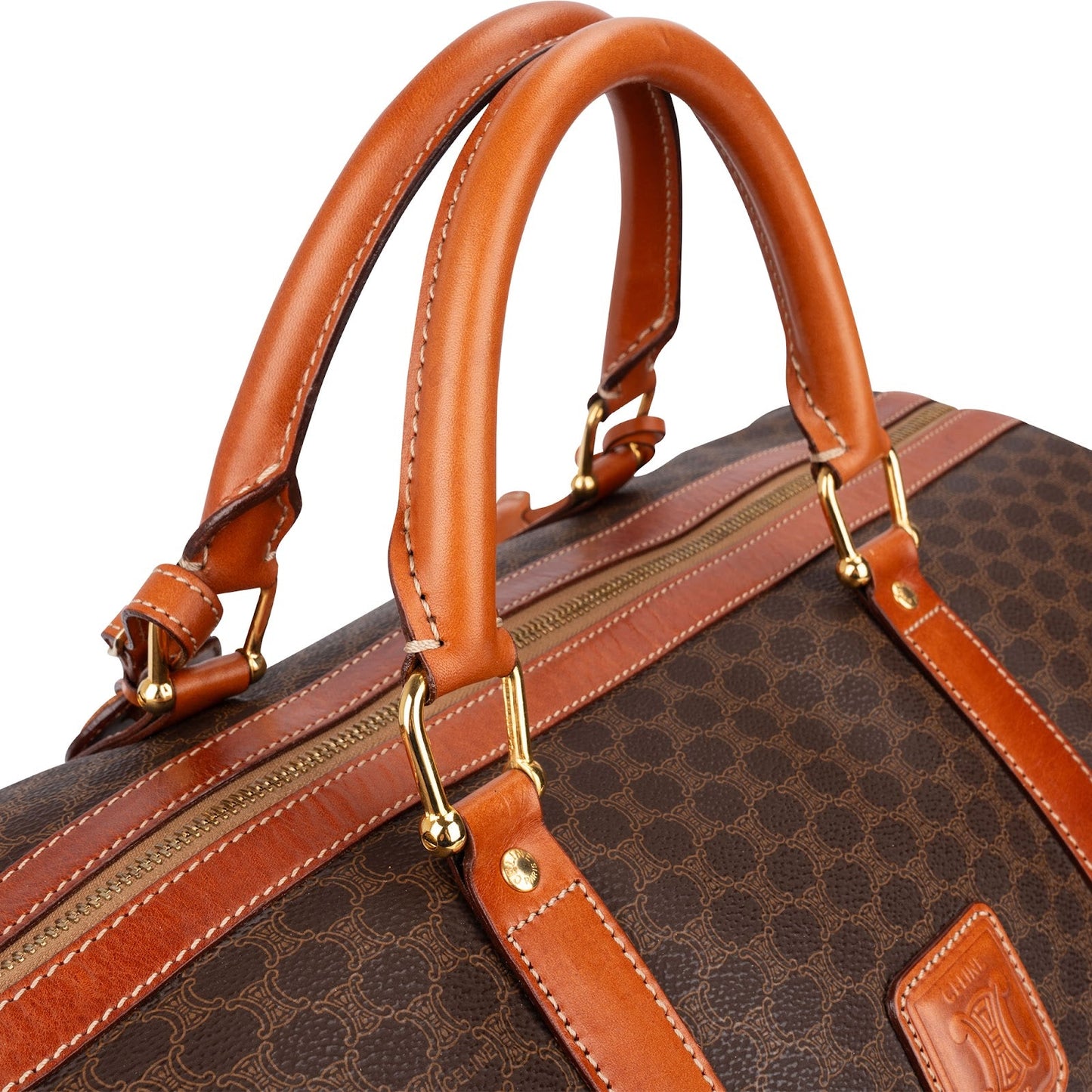 Celine Monogram Macadam Canvas Boston 45 Travel Bag