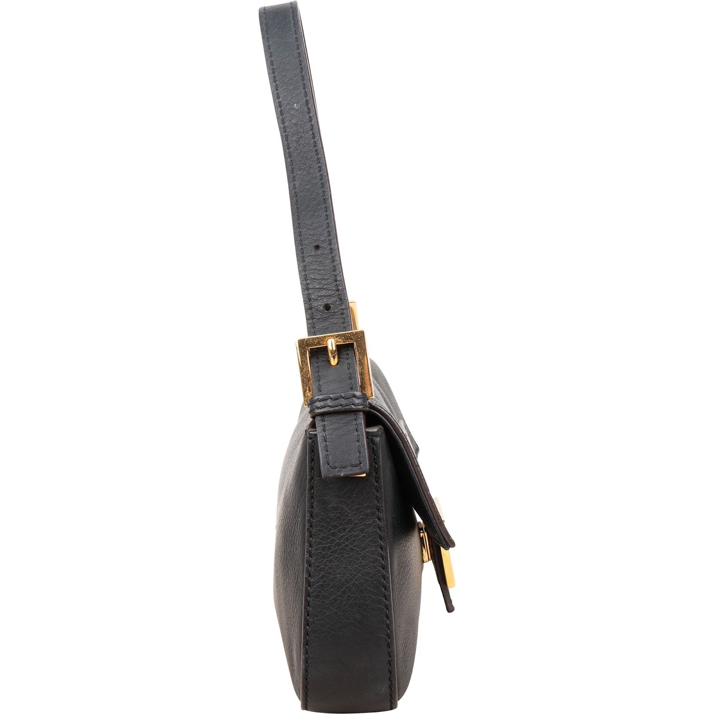Fendi Vitello Leather Baguette Shoulder Bag