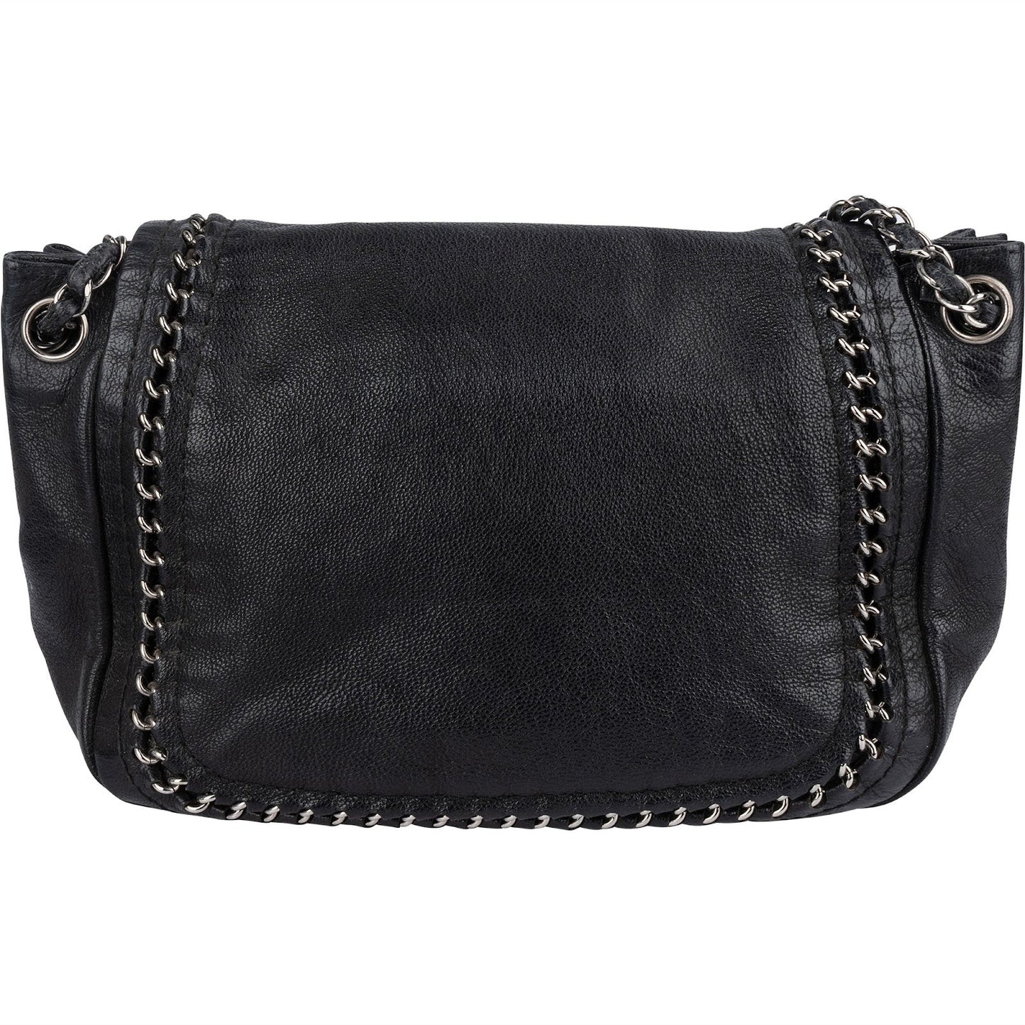 Chanel Calfskin CC Single Flap Shoulder Bag