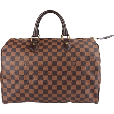 Louis Vuitton Monogram Damier Ebene Speedy 35 Handbag