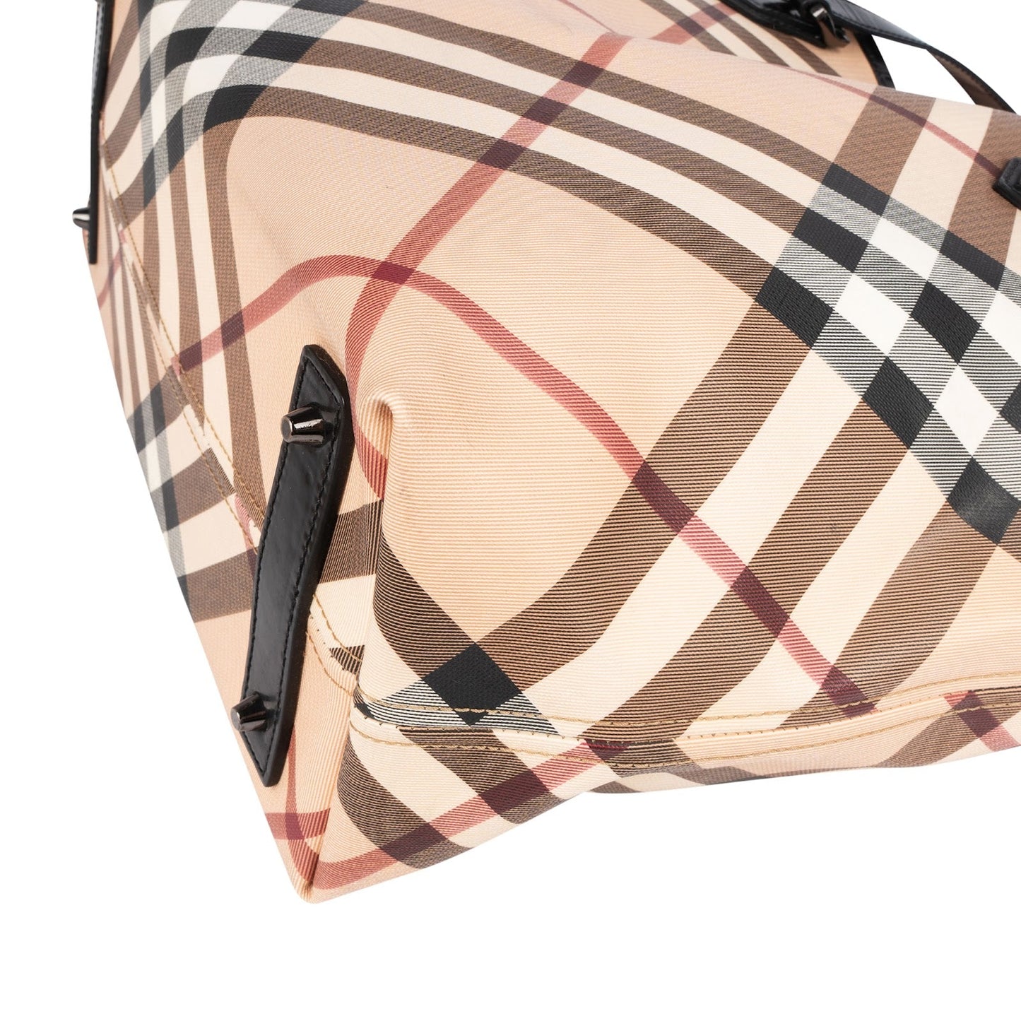 Burberry Nova-Check Monogram Tote Shoulder Bag