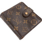 Louis Vuitton Monogram Canvas Compact Zip Wallet