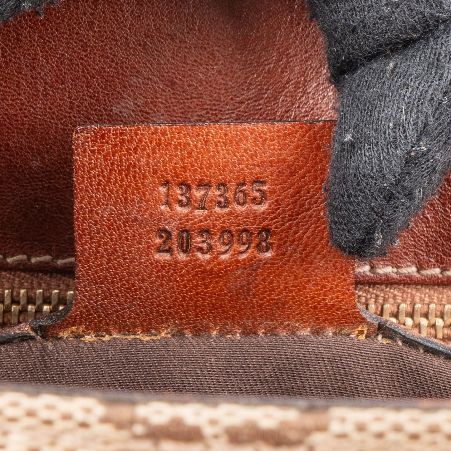 Gucci Monogram GG Canvas Woven Handle Babouska Tote Shoulder Bag