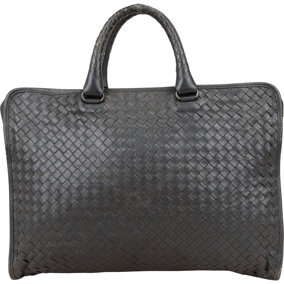 Bottega Veneta Intrecciato Leather Business Handbag