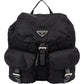 Prada Black Nylon Triangle Backpack