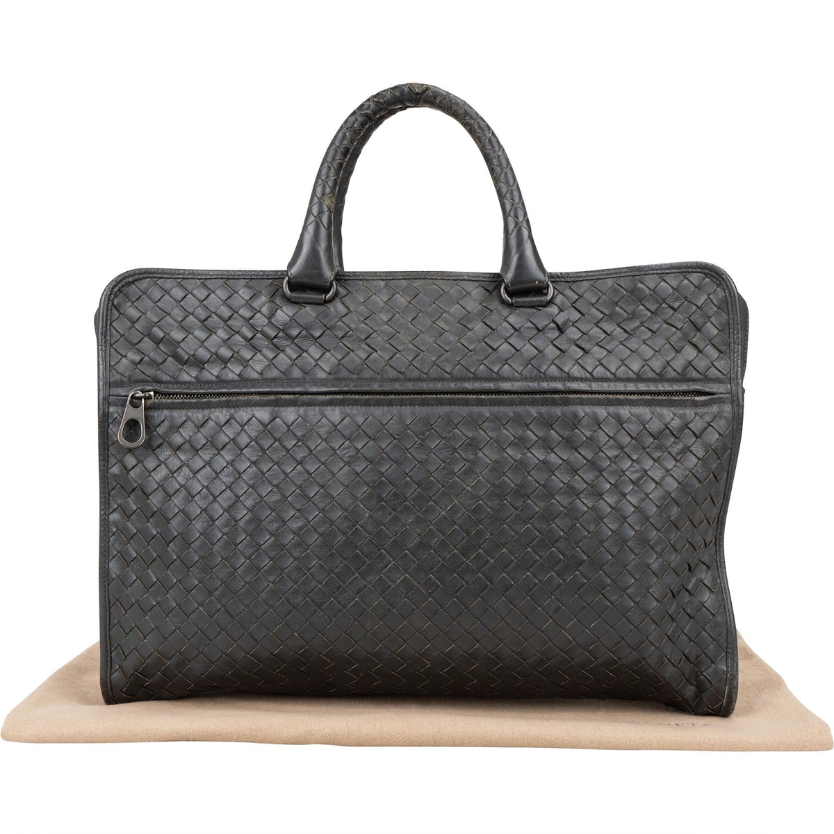 Bottega Veneta Intrecciato Leather Business Handbag