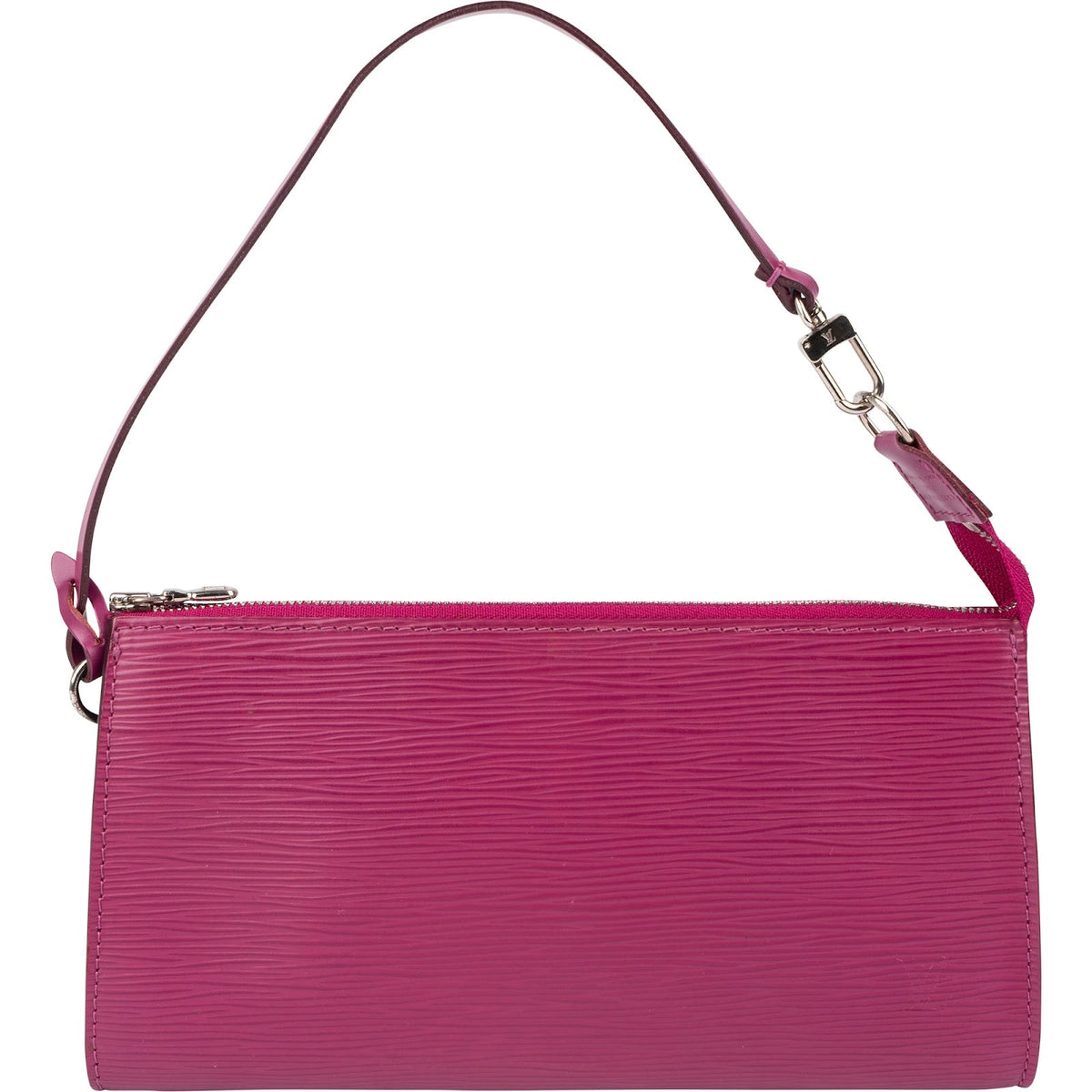 Louis Vuitton Pochette Accessoires aus fuchsiafarbenem Epi-Leder – Vorderansicht