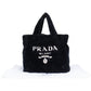 Prada Emblem Terry Tote Handbag