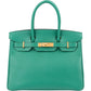 Hermès Vert Vertigo Epsom Leather Gold Birkin 30 Handbag