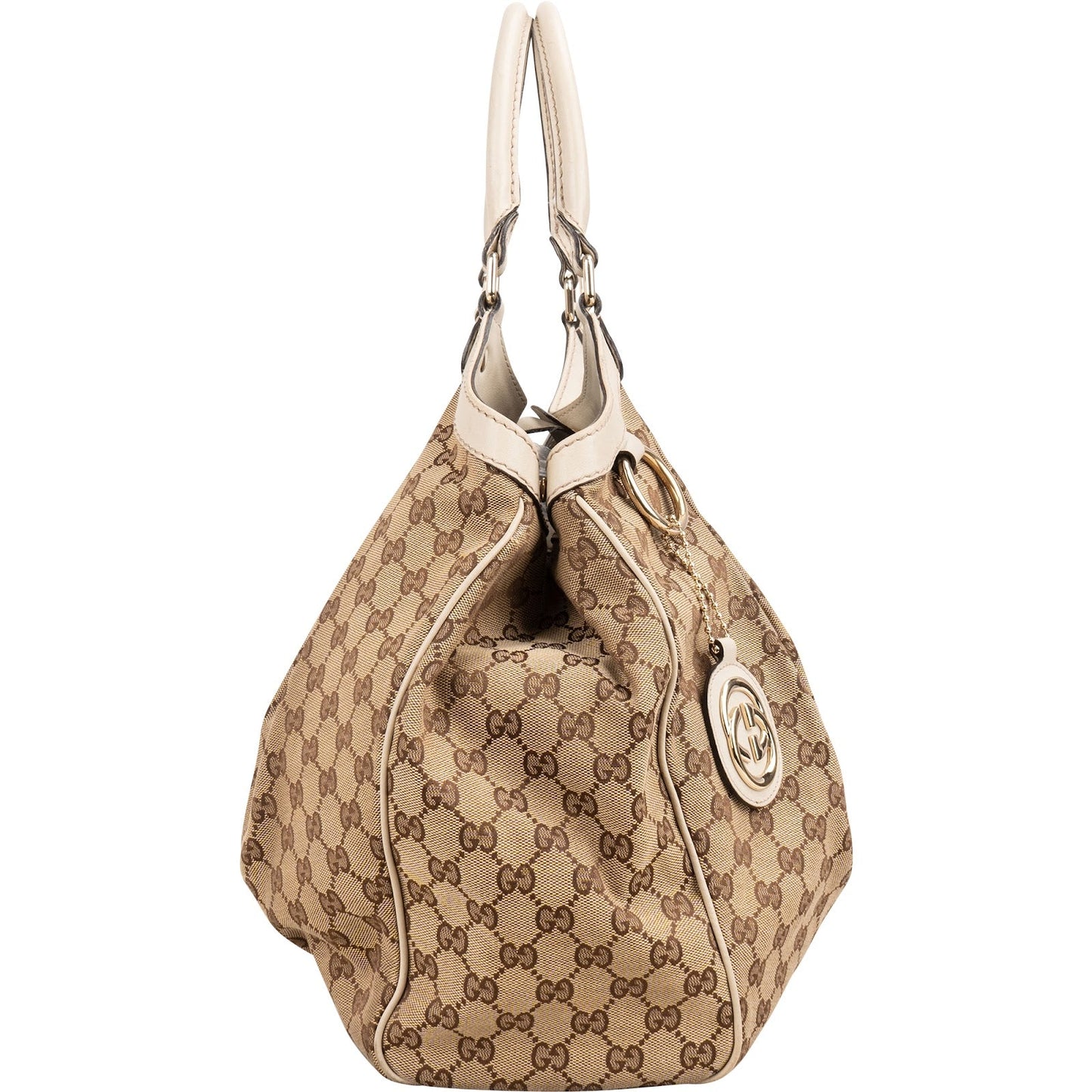 Gucci Monogram GG Canvas Sukey Large Hobo Handbag