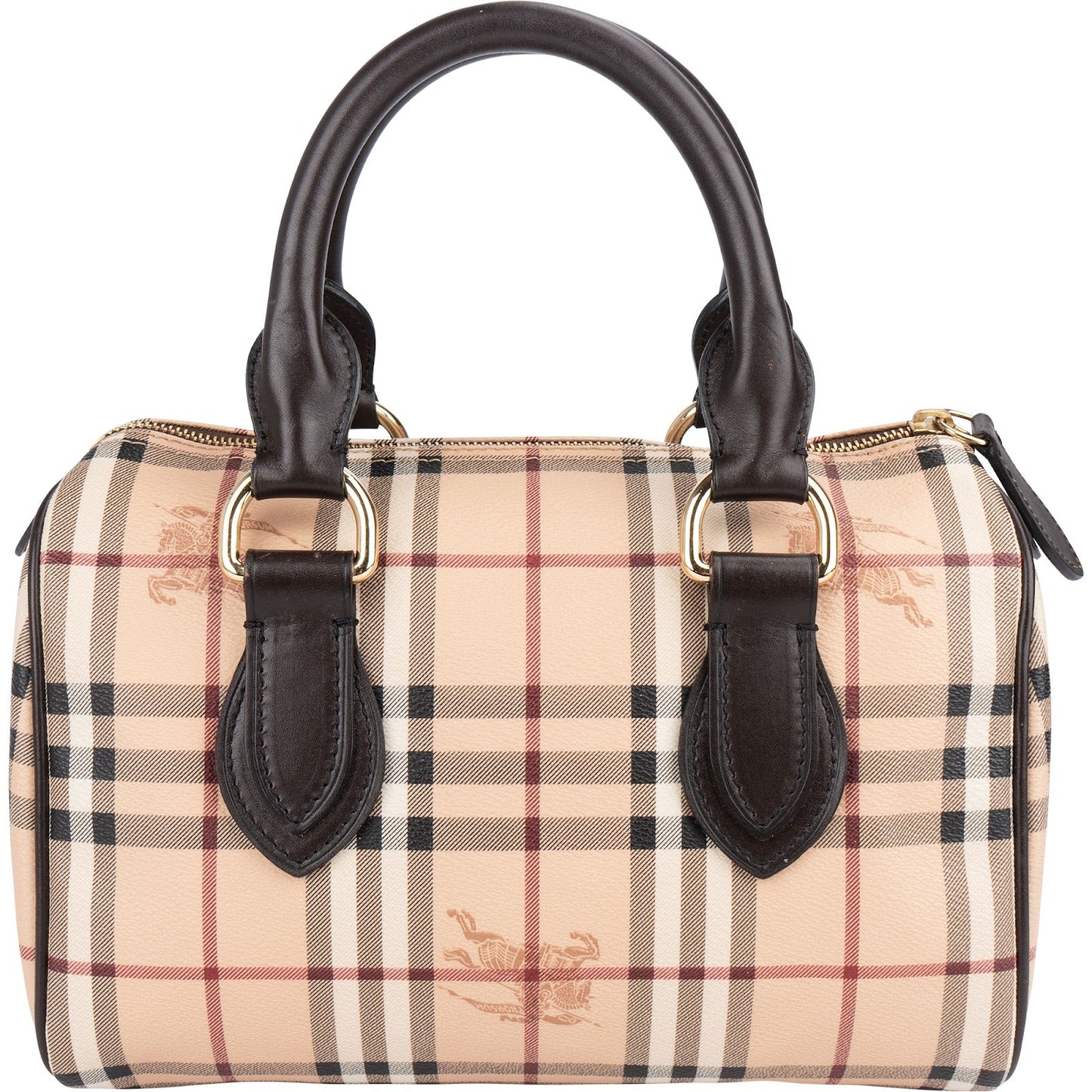 Burberry Haymarket Check Boston Handbag