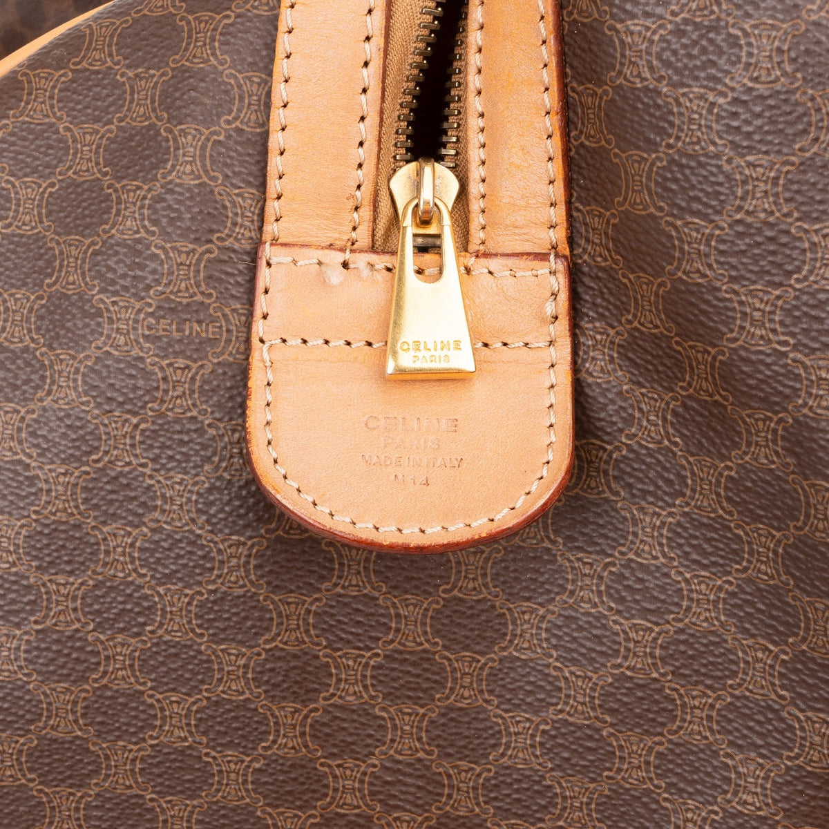 Celine Macadam Monogram Canvas Boston 50 Travel Bag
