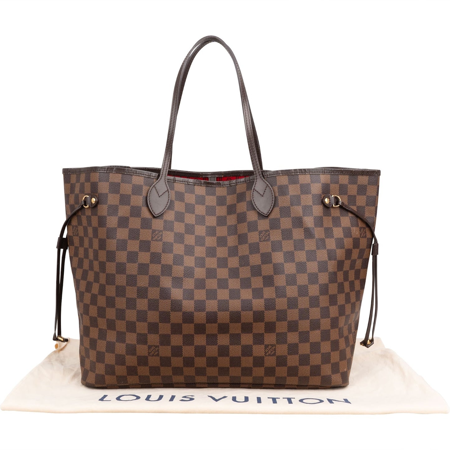 Louis Vuitton Monogram Damier Ebene Canvas Neverfull GM Shoulder Bag