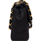 Chanel Black Quilted Satin 24K Gold Mini Single Flap Crossbody Bag