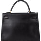 Hermès Noir Box Calf Leather Kelly 32 Handbag