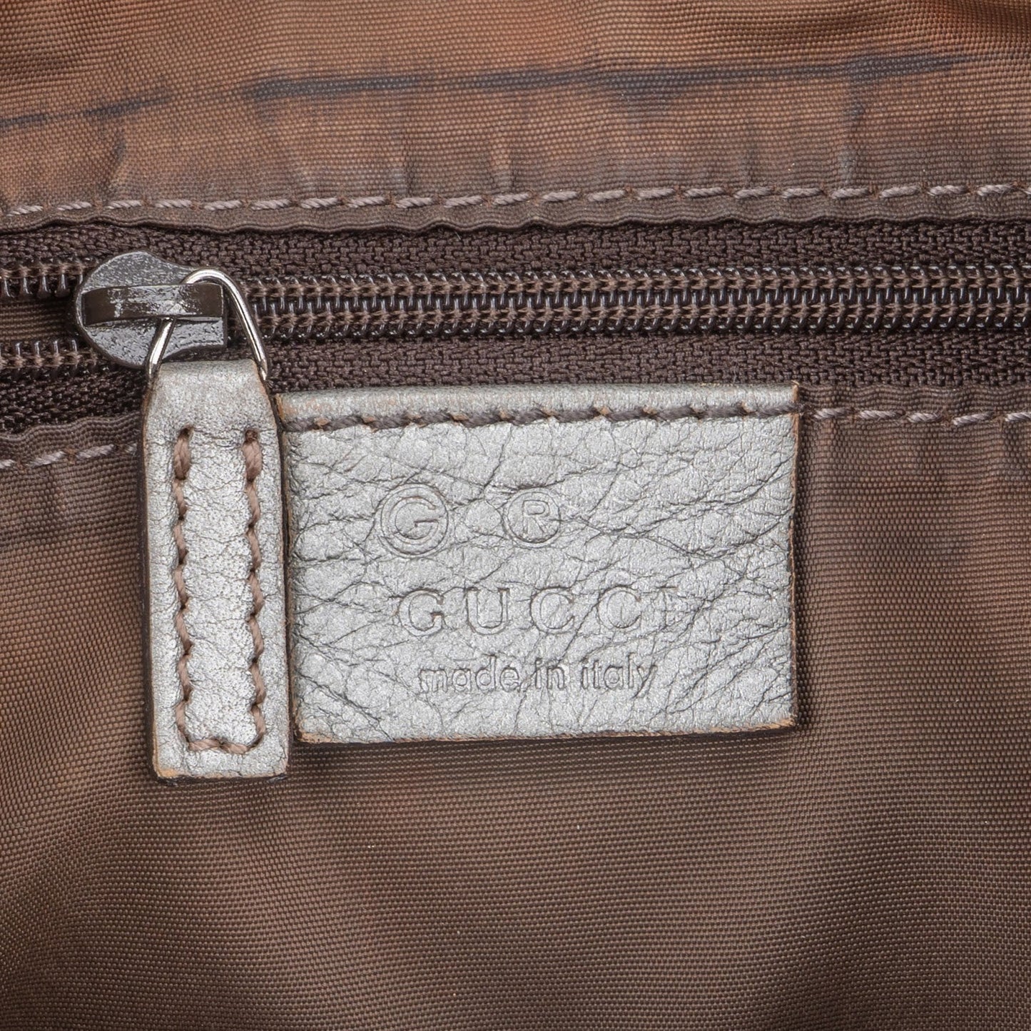 Gucci Silver Guccissima Leather Hobo Shoulder Bag