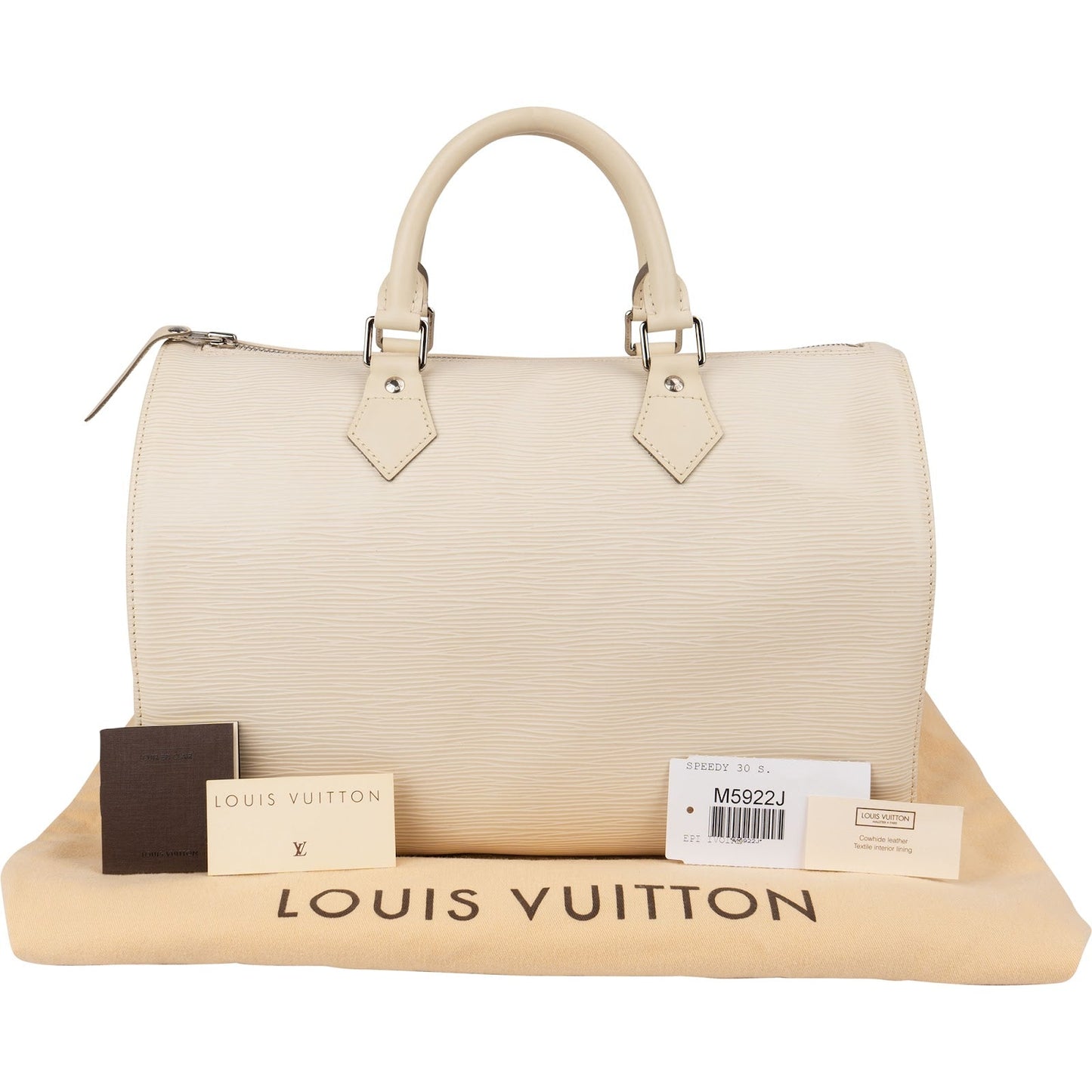 Louis Vuitton Ivory Epi Leather Speedy 30 Handbag