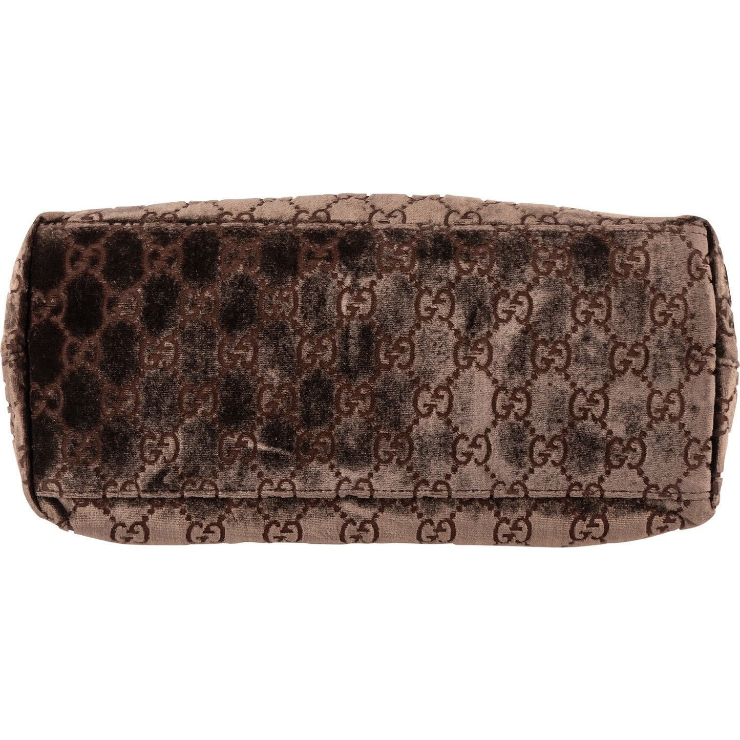 Gucci Velvet GG Monogram Hobo Shoulder Bag