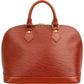 Louis Vuitton Cognac Epi Leather Alma PM Handbag