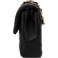 Chanel Quilted Lambskin East West Single Flap Shoulder Bag