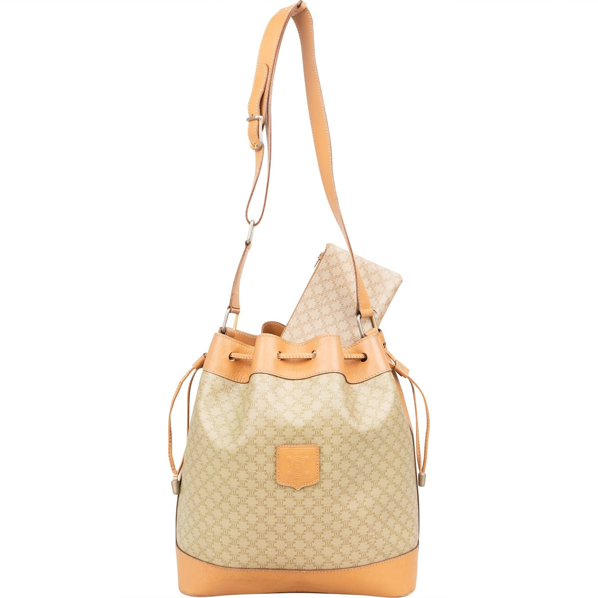 Celine Macadam Monogram Bucket Shoulder Bag