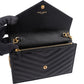 Saint Laurent Grain De Poudre Monogram Wallet On Chain Crossbody Bag