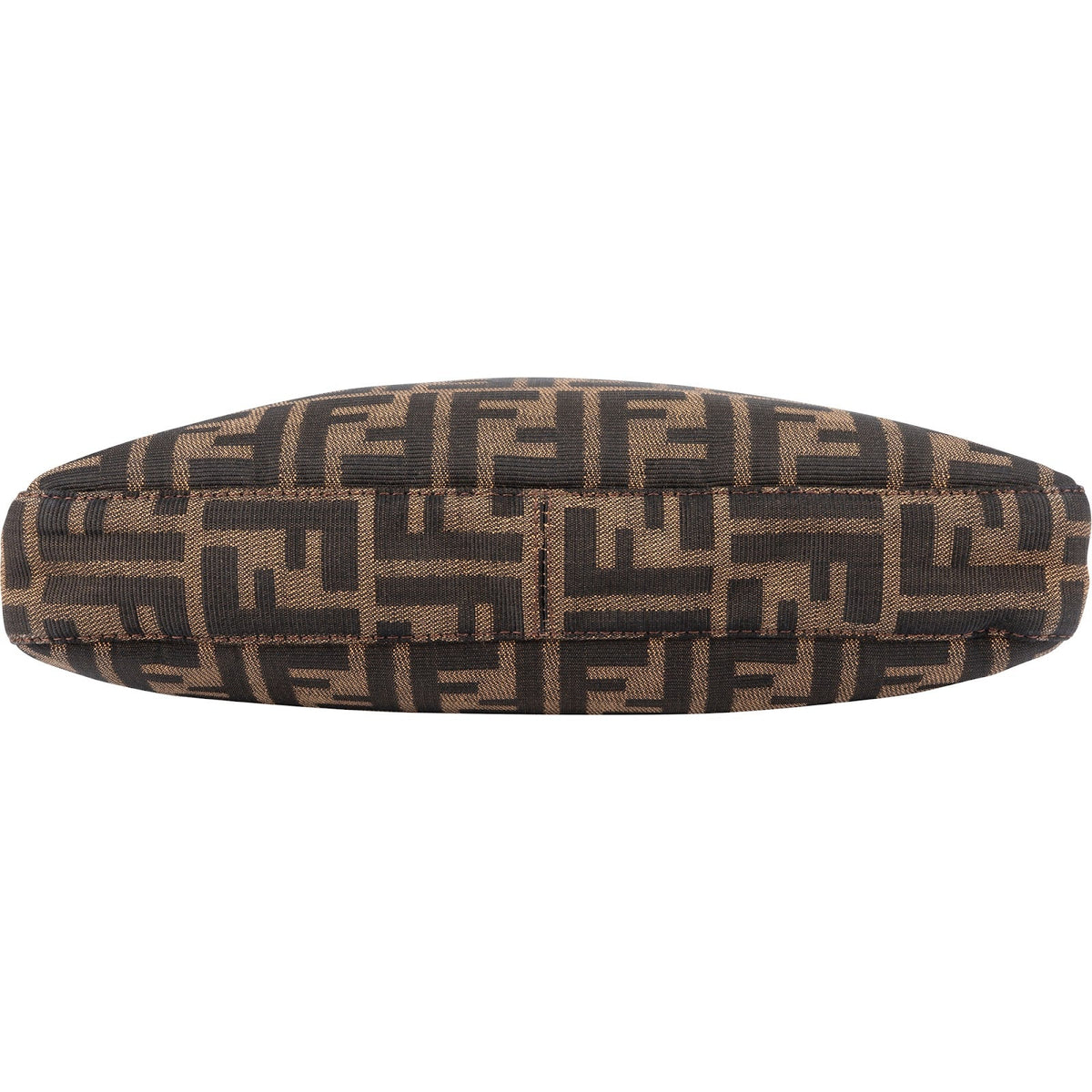 Fendi Monogram FF Zucca Canvas Baguette Buckle Shoulder Bag