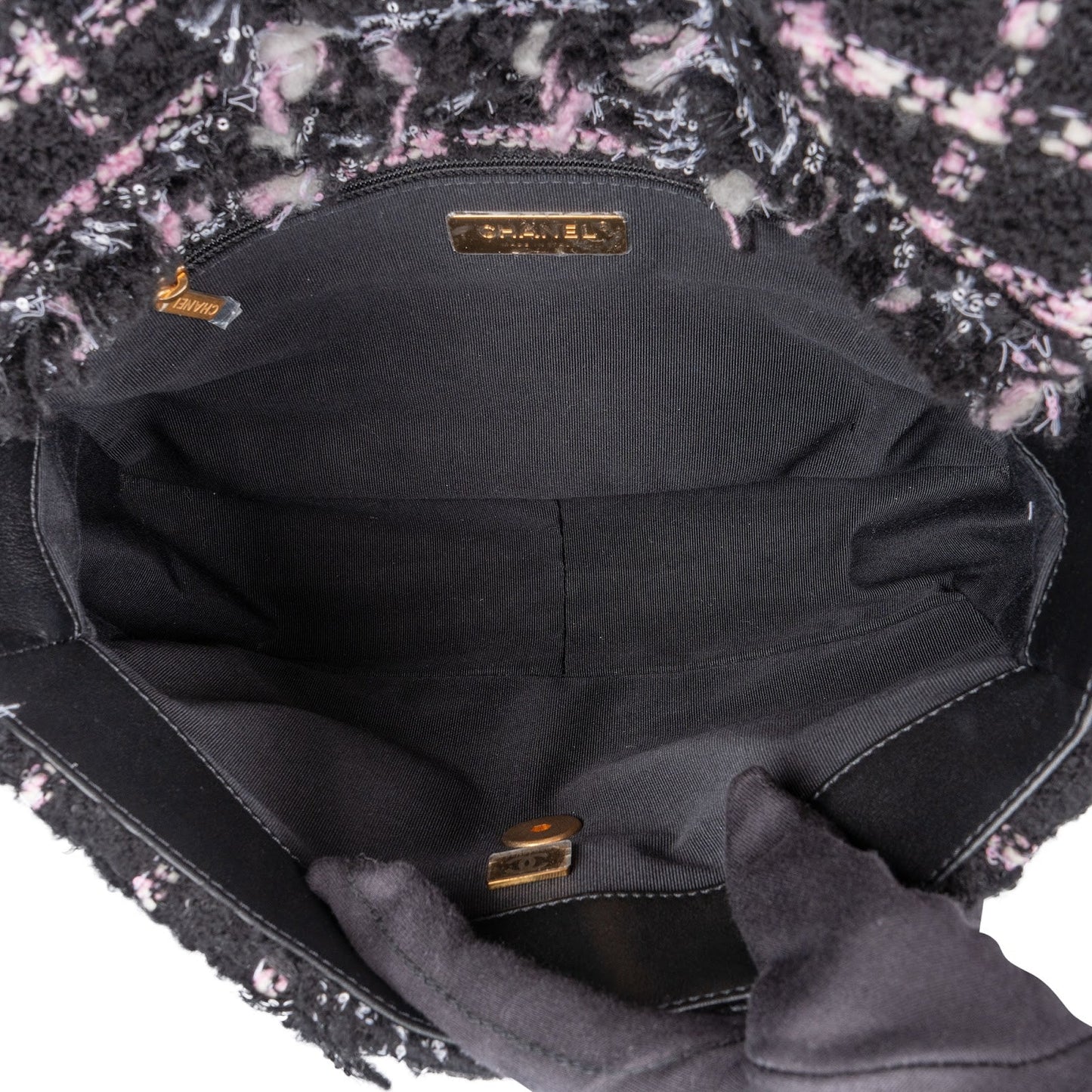 Chanel 19 Tweed Single Flap Crossbody Bag