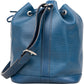 Louis Vuitton Bleu Epi Leather NM Sac Noé Petit Shoulder Bag
