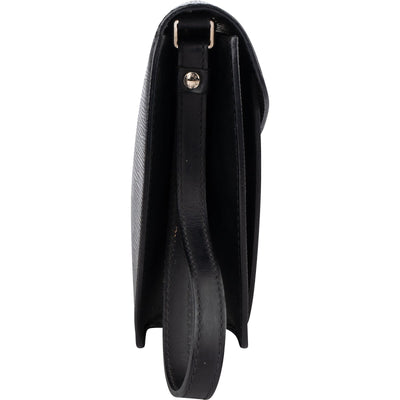 Louis Vuitton Noir Epi Leathe Dragonne Pochette Clutch