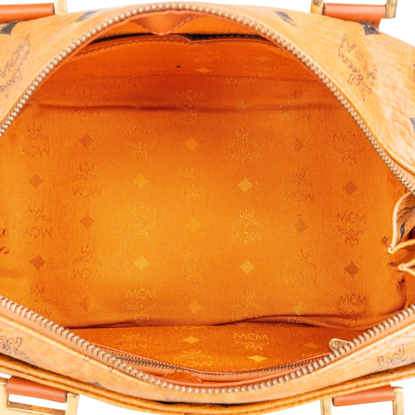 MCM Monogram Visetos Boston Handbag