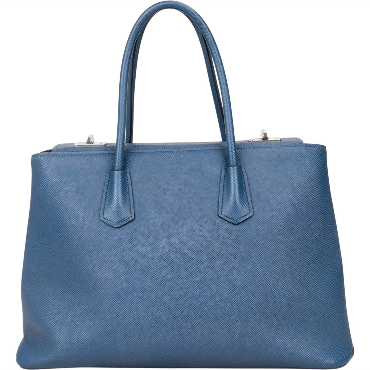 Prada Saffiano Leather Galleria Turnlock Double Handbag