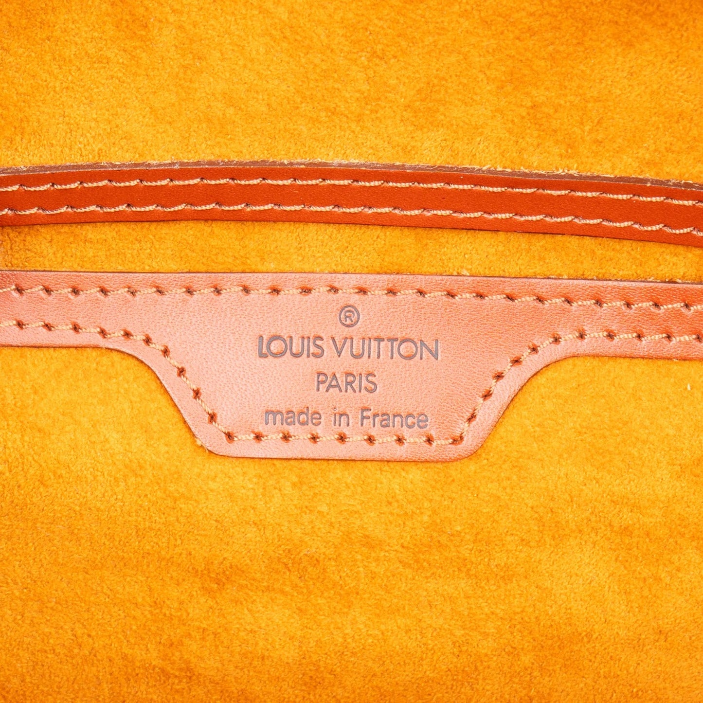 Louis Vuitton Cognac Epi Leather Soufflot Set Handbag