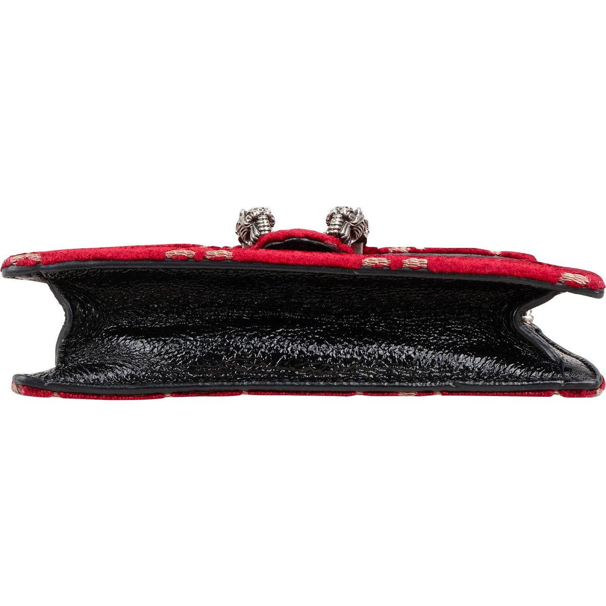 Gucci Monogram Velvet GG Crinkled Leather Crystal Dionysus Mini Crossbody Bag
