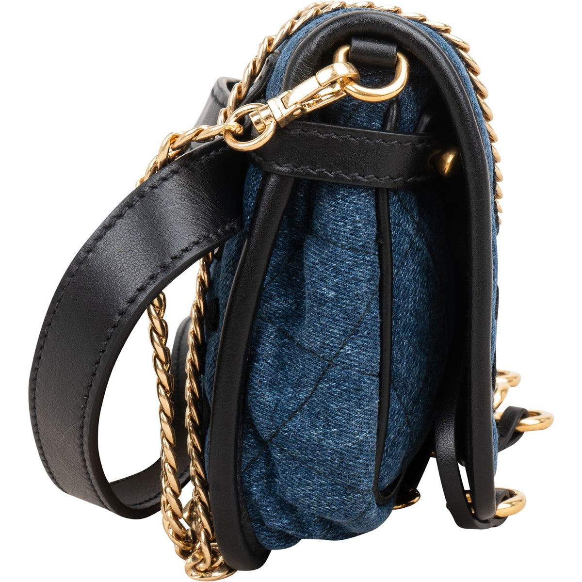 Prada Cahier Belt Bag aus besticktem Denim – Ansicht 4