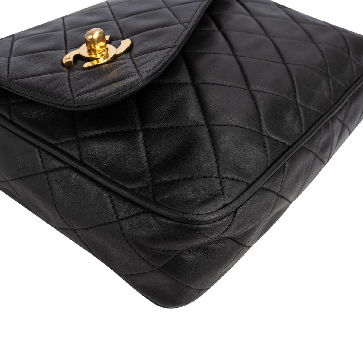 Chanel Quilted Lambskin Tassel Camera 24K Gold Crossbody Bag