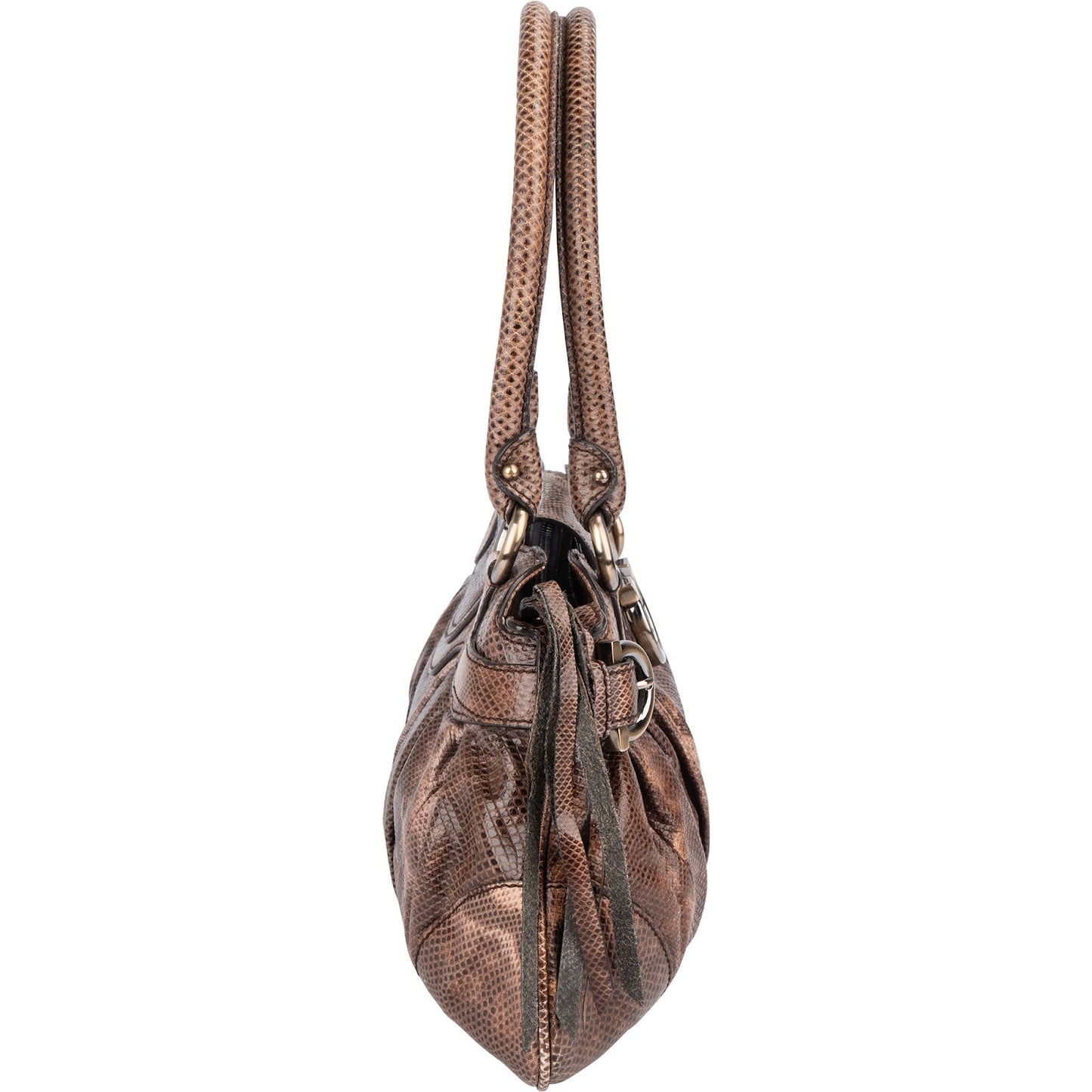 Salvatore Ferragamo Python Marisa Satchel Shoulder Bag