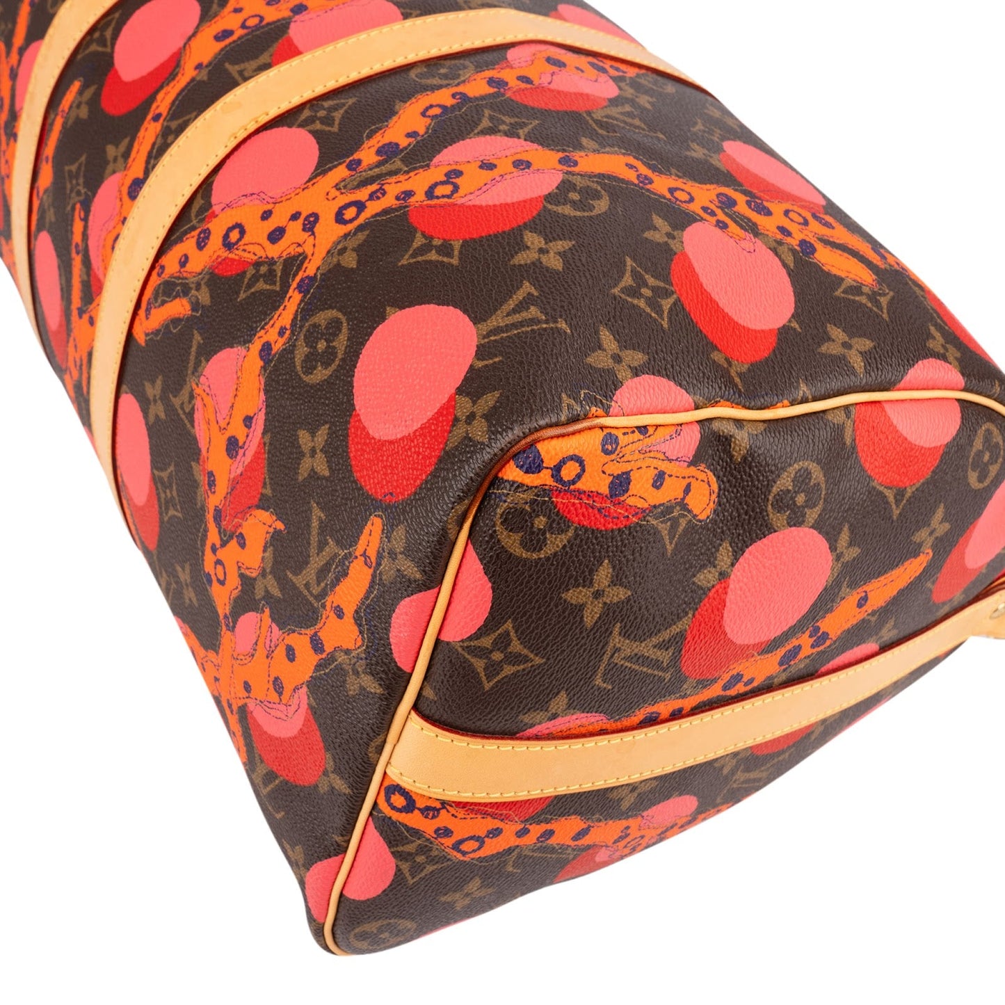 Louis Vuitton Monogram Canvas Limited Yayoi Kusama Ramages Dots Keepall 45 Bandoulière Travel Bag