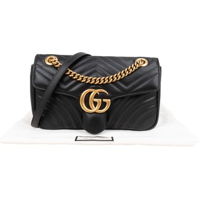 Gucci Chevron Leather GG Marmont Camera Crossbody Bag