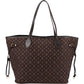 Louis Vuitton Mini Lin Monogram Neverfull MM Shoulder Bag