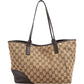 Gucci Monogram GG Canvas Abbey Interlocking G Tote Shoulder Bag