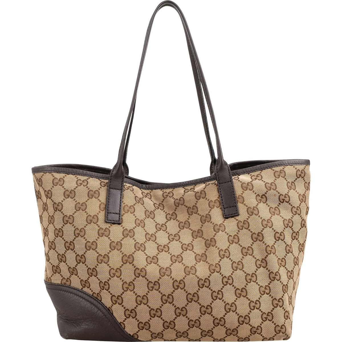 Gucci Monogram GG Canvas Abbey Interlocking G Tote Shoulder Bag