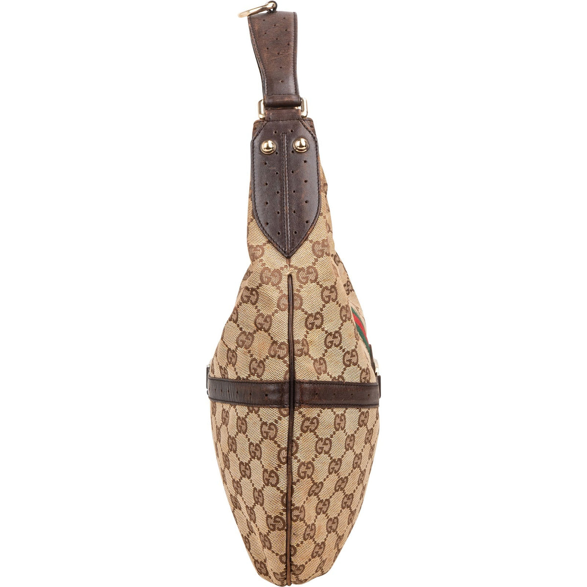 Gucci Monogram GG Canvas Britt Hobo Shoulder Bag