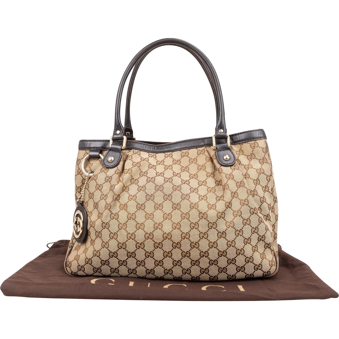 Gucci Monogram GG Canvas Sukey Handbag