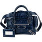 Balenciaga Croc-Embossed Leather Neo Cagole City Handbag