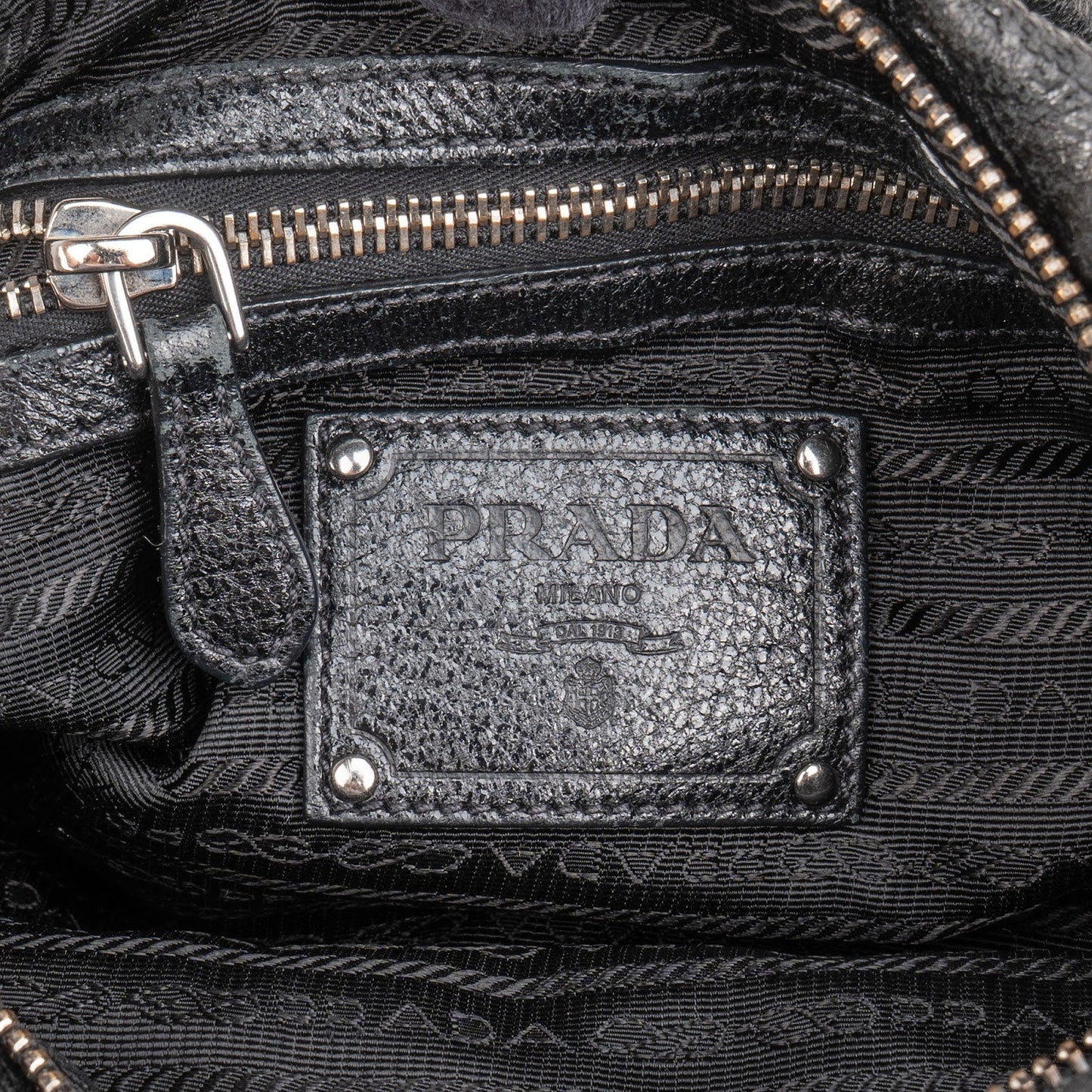 Prada Vitello Daino Ruched Hobo Shoulder Bag