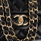 Chanel Quilted Lambskin Gold Maxi Double Flap Crossbody Bag