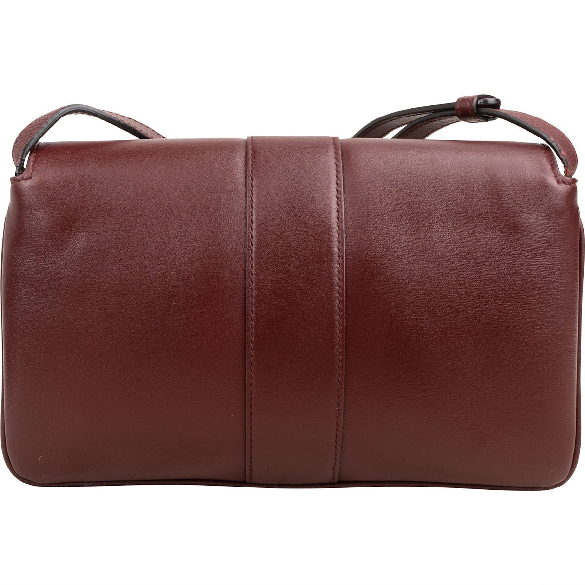 Gucci Bordeaux Leather GG Arli Small Crossbody Bag