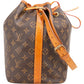 Louis Vuitton Monogram Canvas Sac Noé Petit Shoulder Bag
