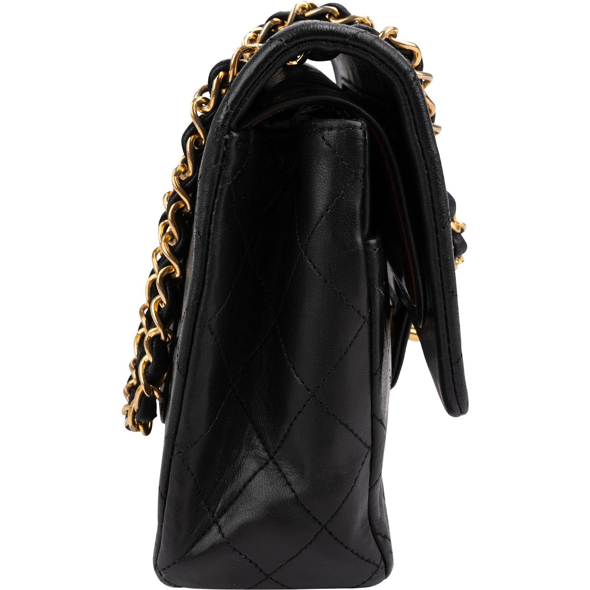 Chanel Medium Double Flap aus gestepptem Lammleder – Ansicht 3